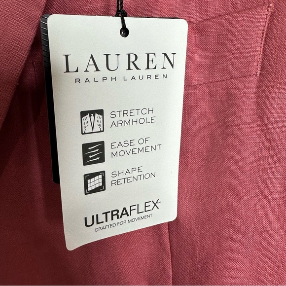 Lauren Ralph Lauren Lassiter Mens Two Button Blazer Linen Classic 40S New - Picture 4 of 10